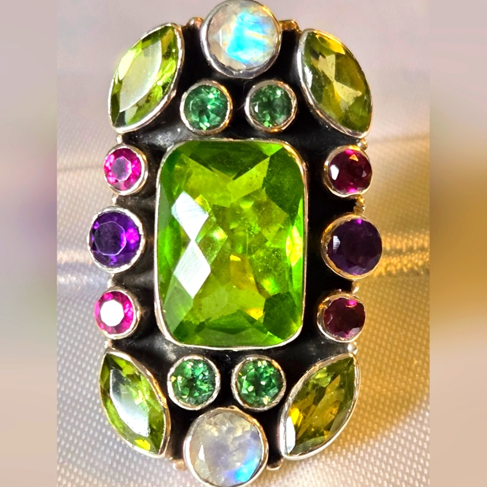 52 of 150 Nicky Butler Sterling Silver semi-precious multigemstone ring